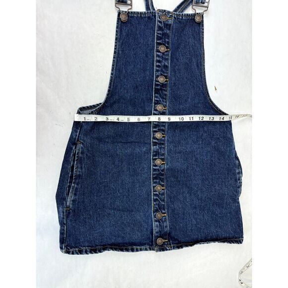 Denim Skirt Overall Dress Retro Y2K Skater Racerback Forever 21 - Size Small - Picture 2 of 6